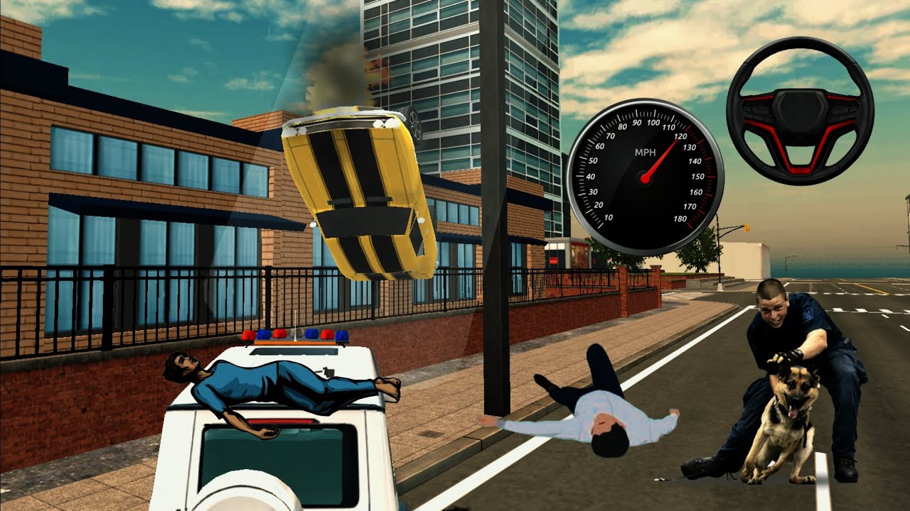 Cop Car Chase Gameplay 🚓 | 3D SimulatorPolice Car Chase Simulator Game | Android Gameplay