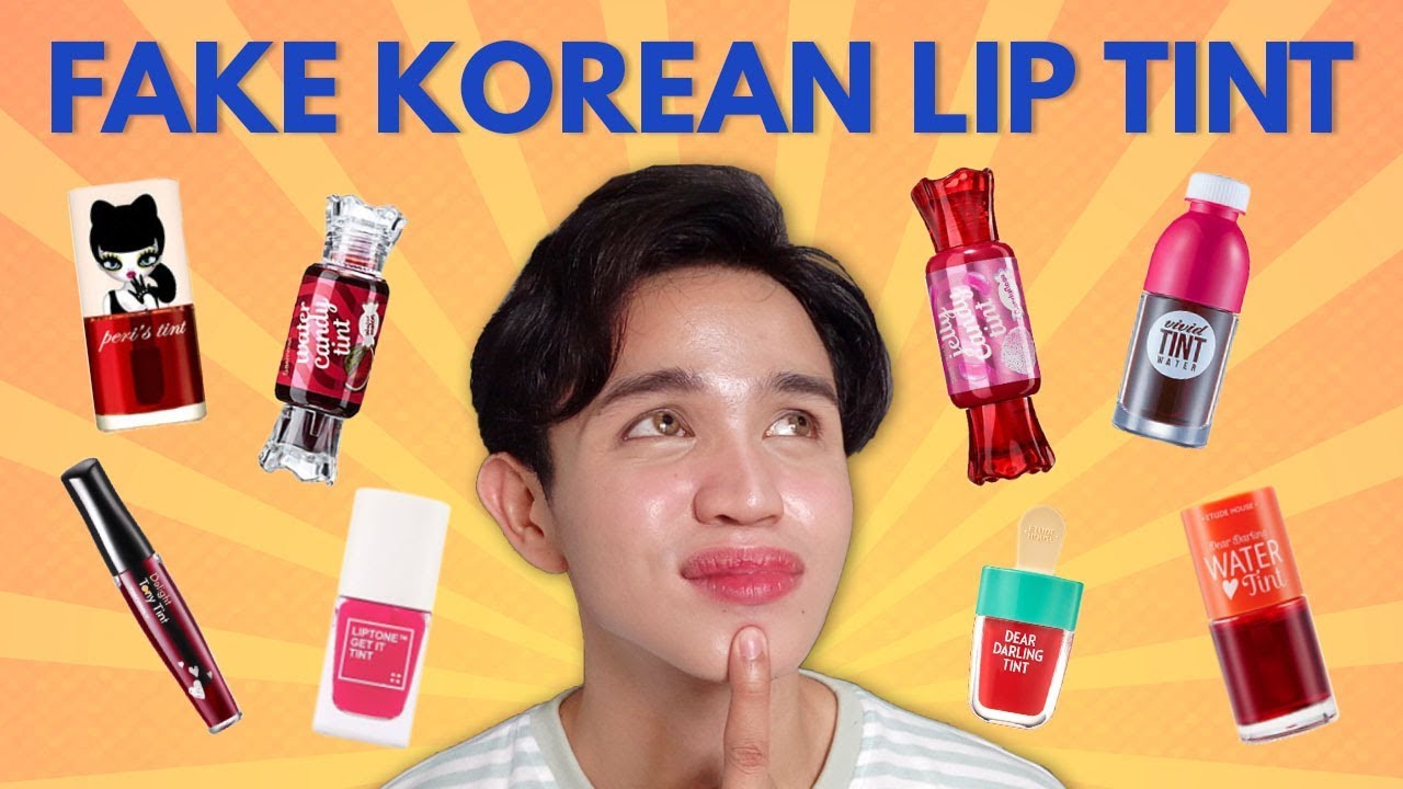 TRYING OUT FAKE KOREAN LIP TINTS