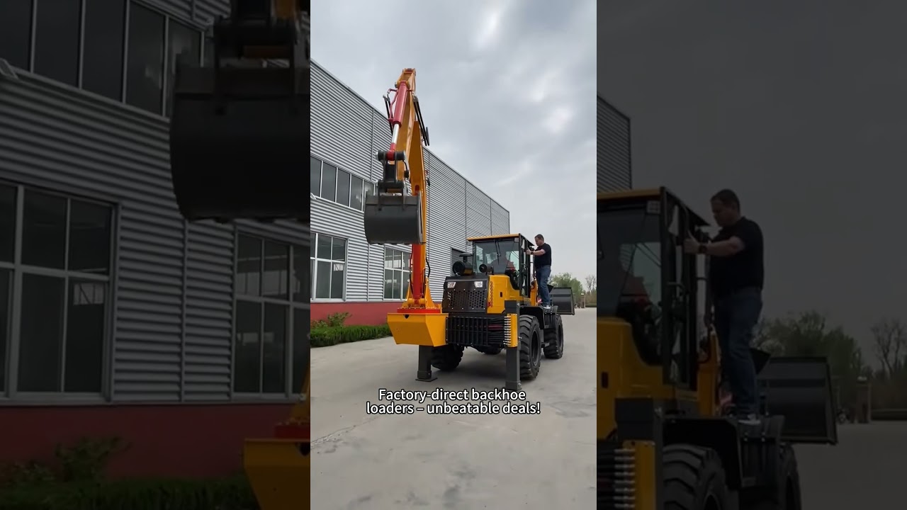 Backhoe loader direct from the manufacturer — guess how much it costs?