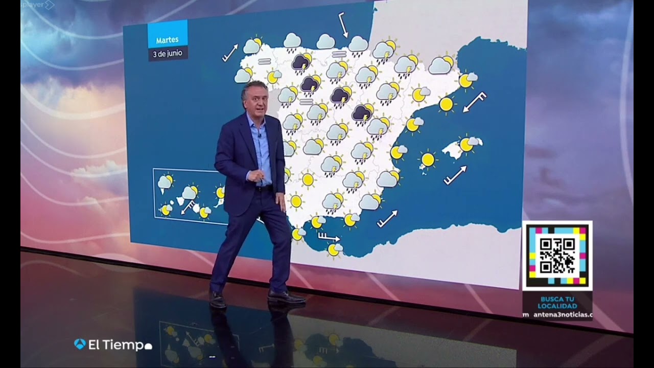Previsi&oacute;n del tiempo con Roberto Brasero {02-06-2025}A3