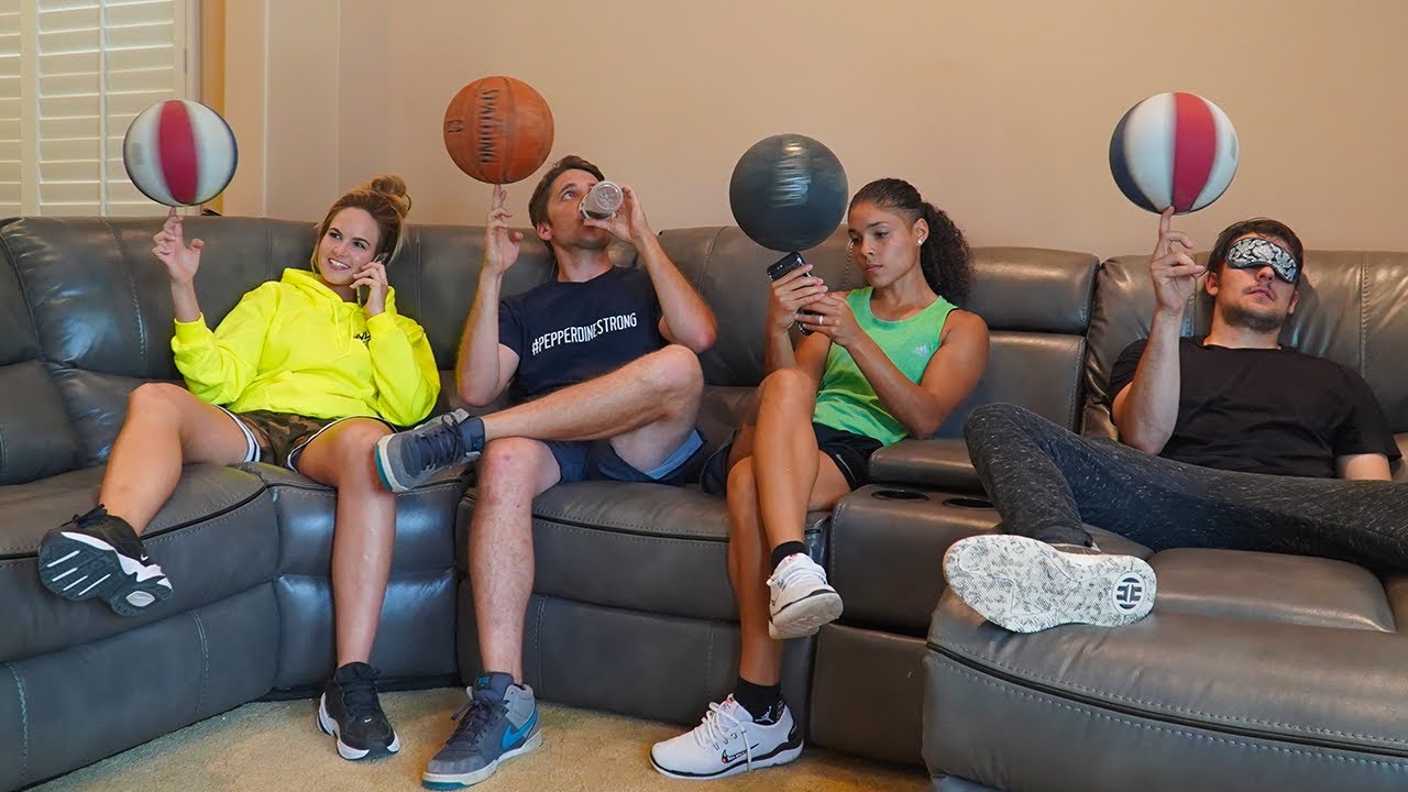 LAST PERSON SPINNING A BASKETBALL WINS $1,000!