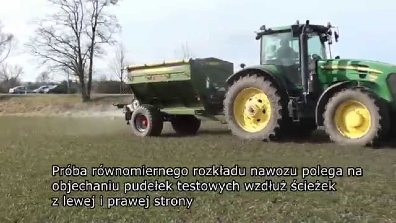 Rozsiewanie nawozów 2015 UPR 7 marki POMOT Chojna