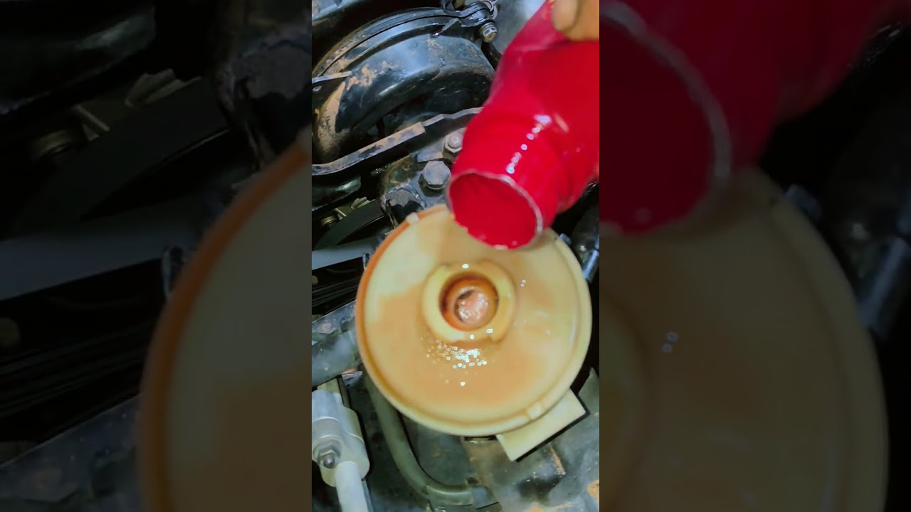 تغيير زيت اسيستي او مضخة