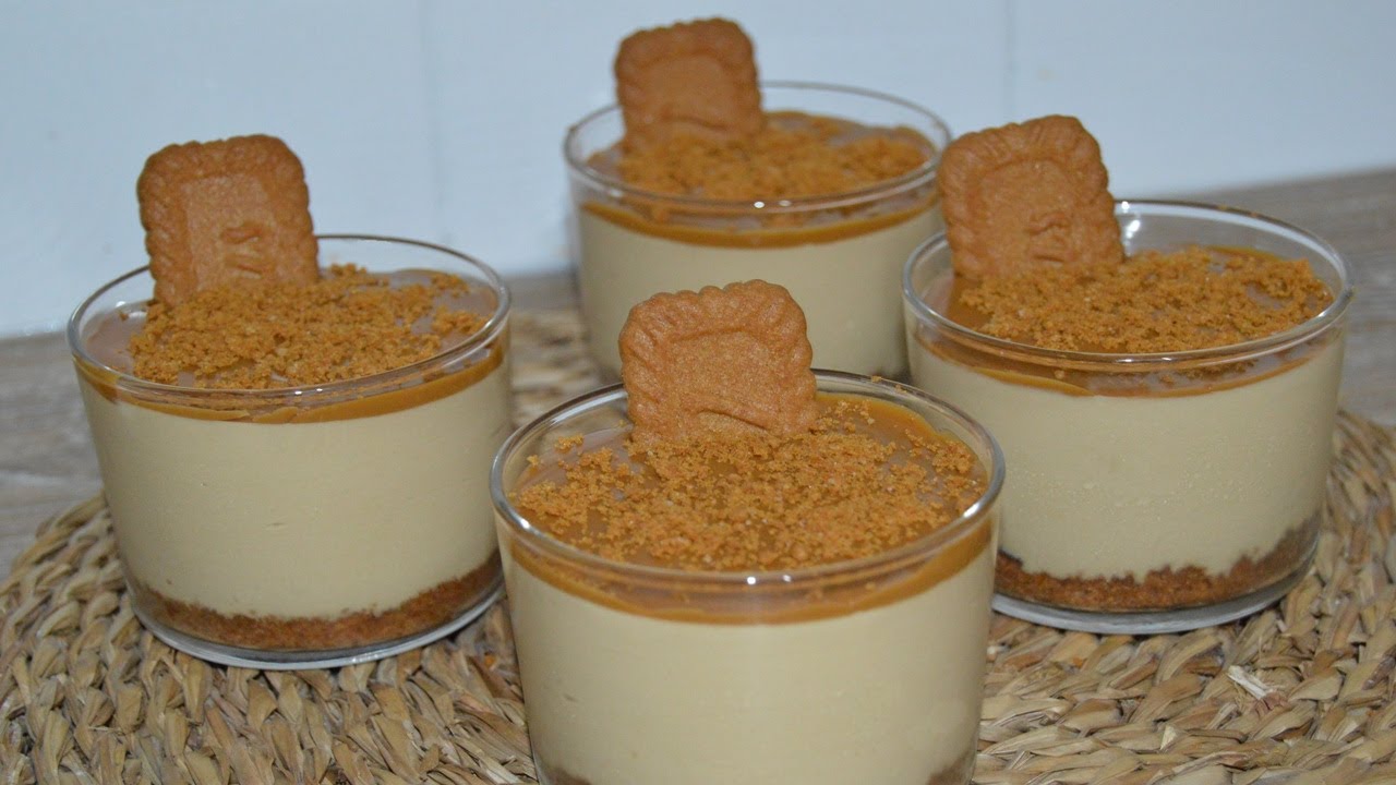 VASITOS DE TARTA LOTUS,  POSTRE DELICIOSO y MUY FACIL