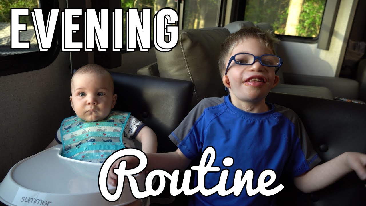 Evening routine with a baby and 5yr old