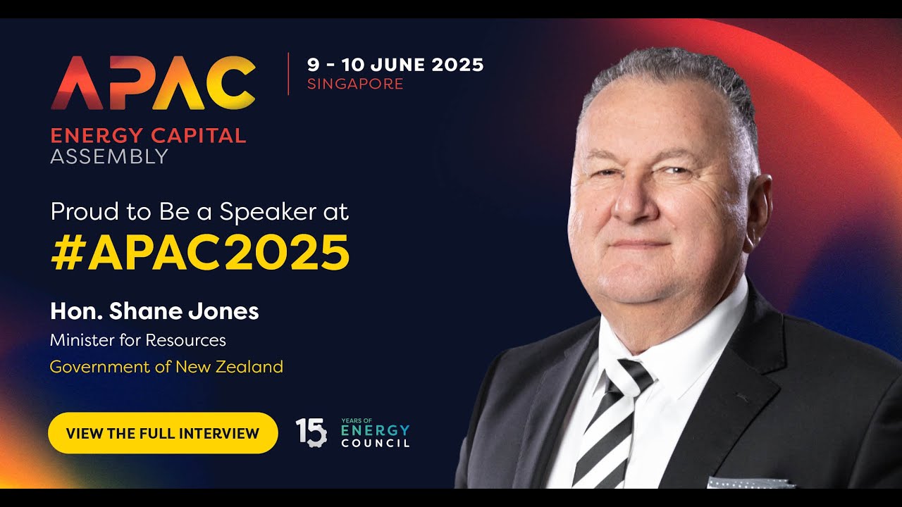 New Zealand's Energy Outlook | Interview with Hon. Shane Jones, Minister for Resources