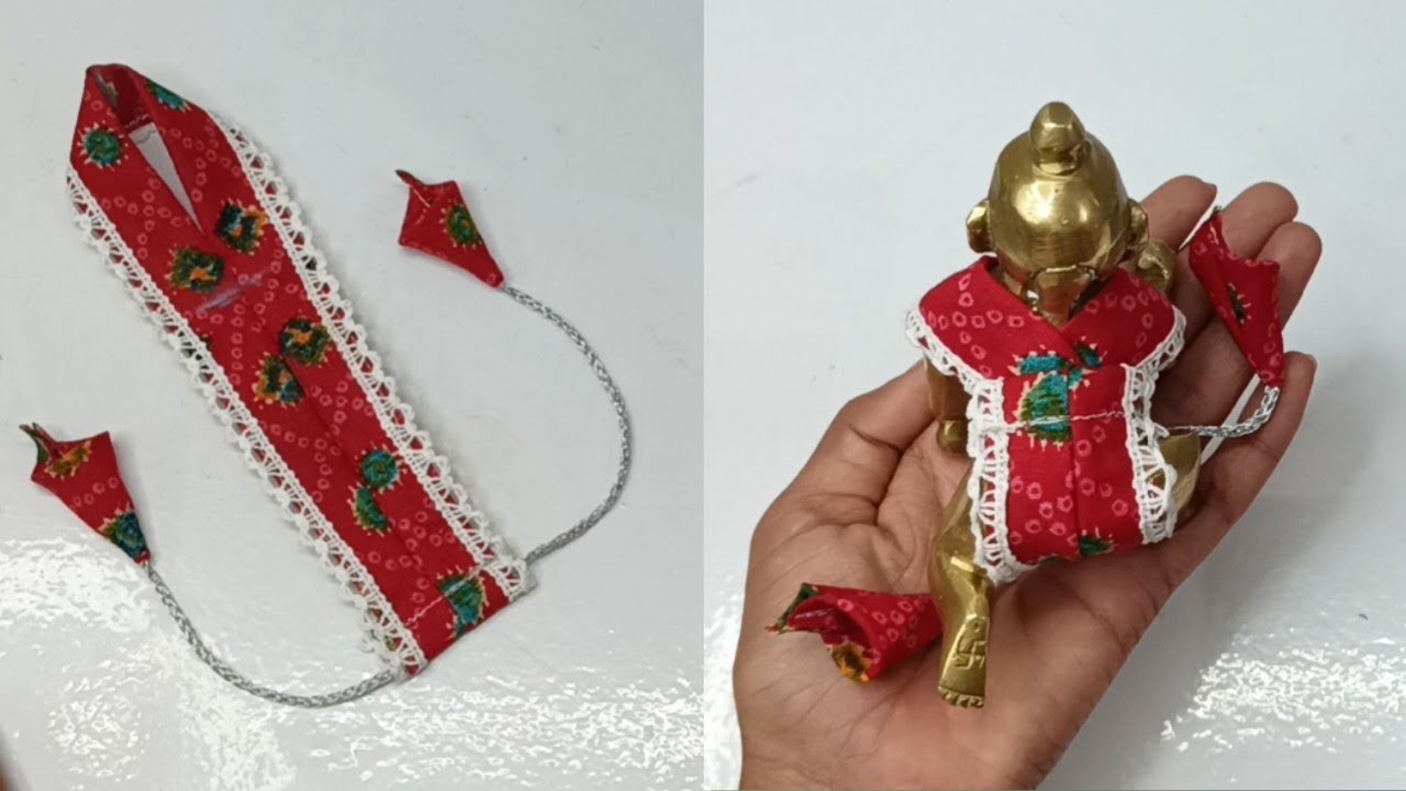 बहुत ही का समय में कान्हा जी की गर्मी की सबसे आसान पोशाक बनाना सीखें||Laddu Gopal Summer dress