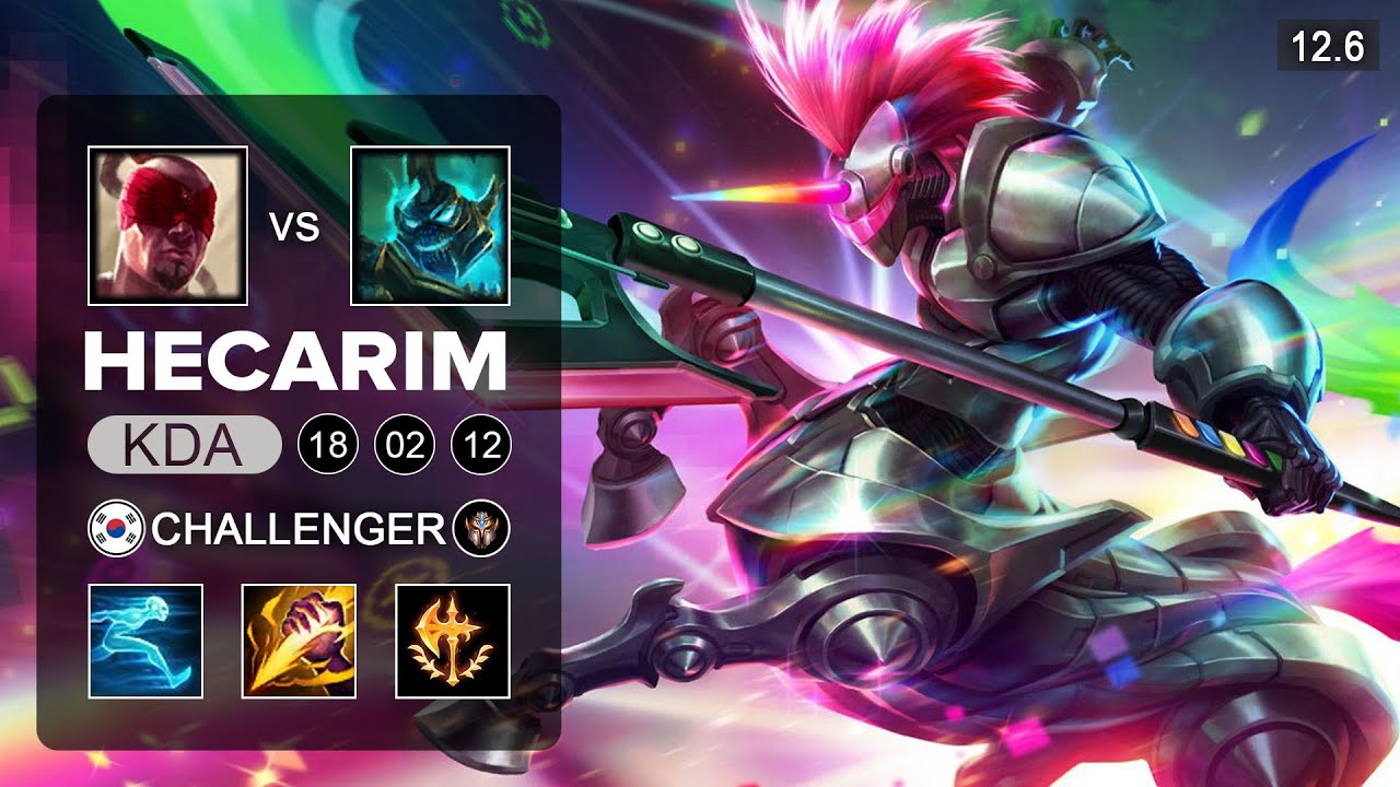 Hecarim vs Lee Sin Jungle - KR Challenger - Patch 12.6 Season 12
