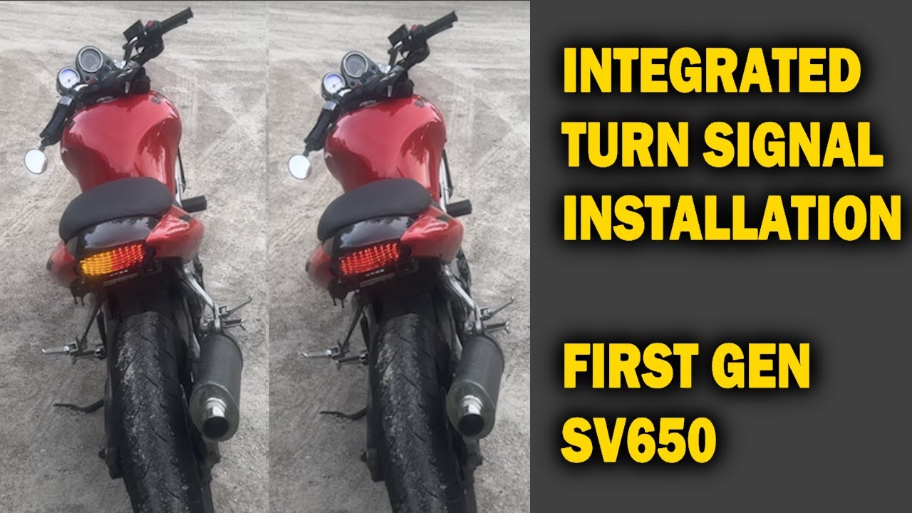 First Gen SV650: Integrated Turn Signal/ Brake Light Install
