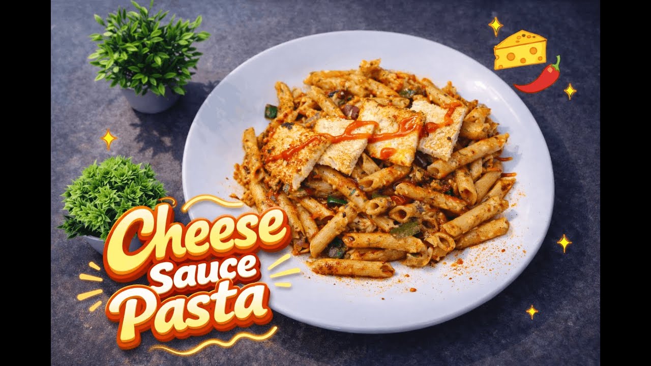 Desi Style Cheese Sause Pasta 😍 | Creamy, Cheesy & Full of Indian Flavours