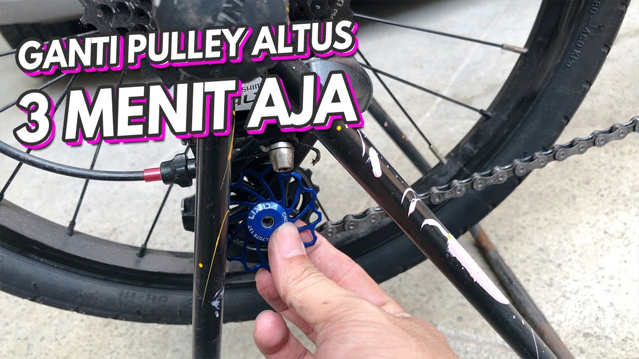 3 Menit Ganti Pulley RD Altus di Dahon Archer | Si Ogie