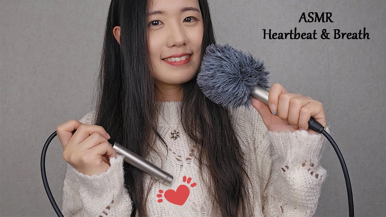 ASMR You Can Get Best Relaxation! 😌 Heartbeat & Deep Breathing, Blowing (No Talking, 1Hour)