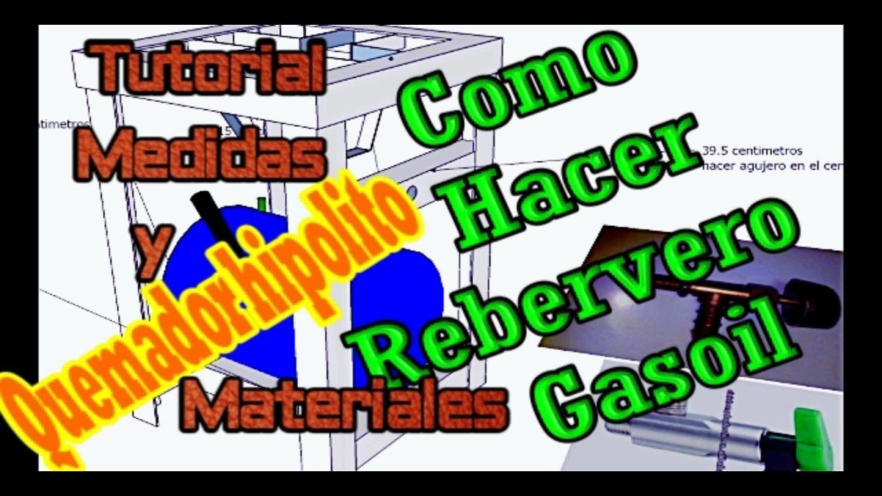Como hacer Reverbero a Gasoil  TUTORIAL paso a paso