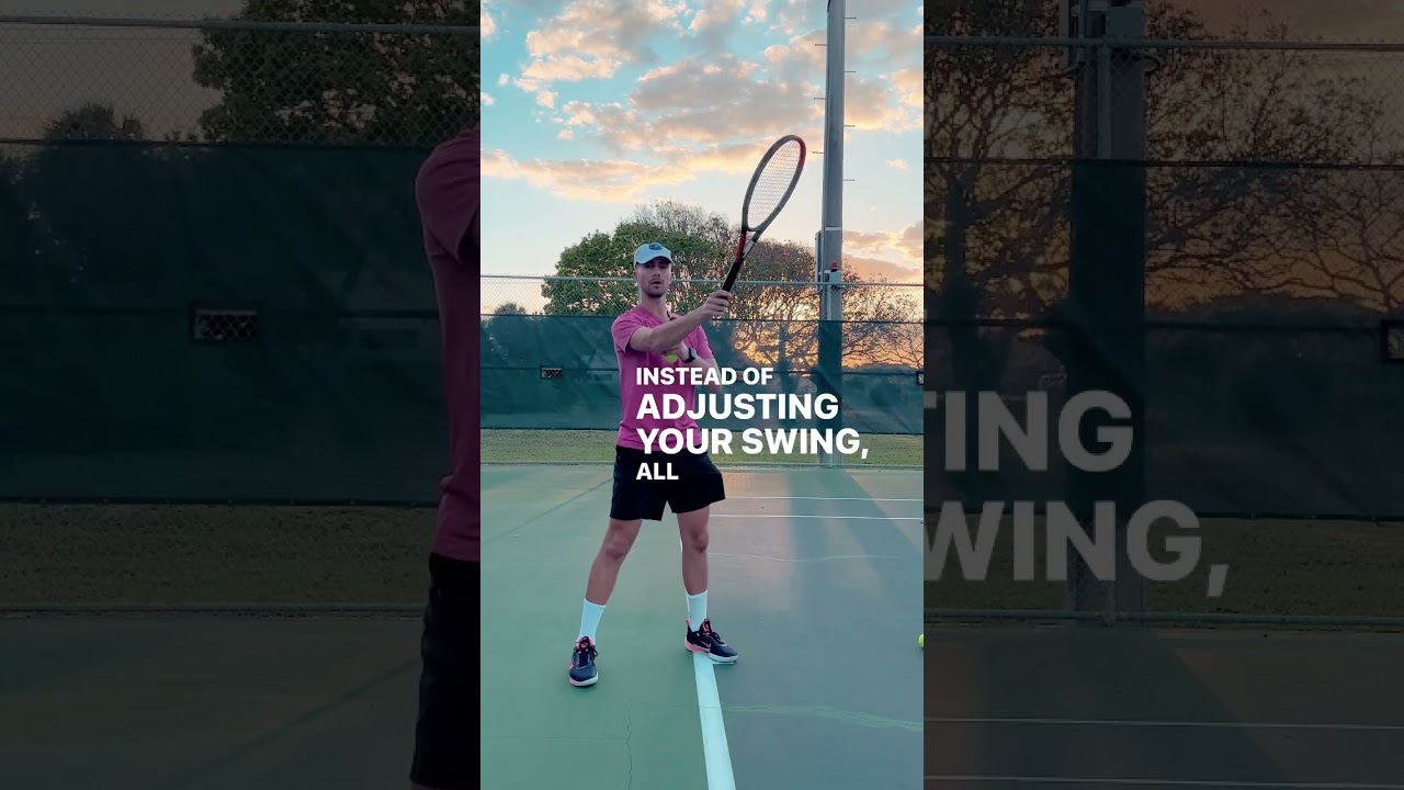 How To Hit High Balls🎾 #tennis
