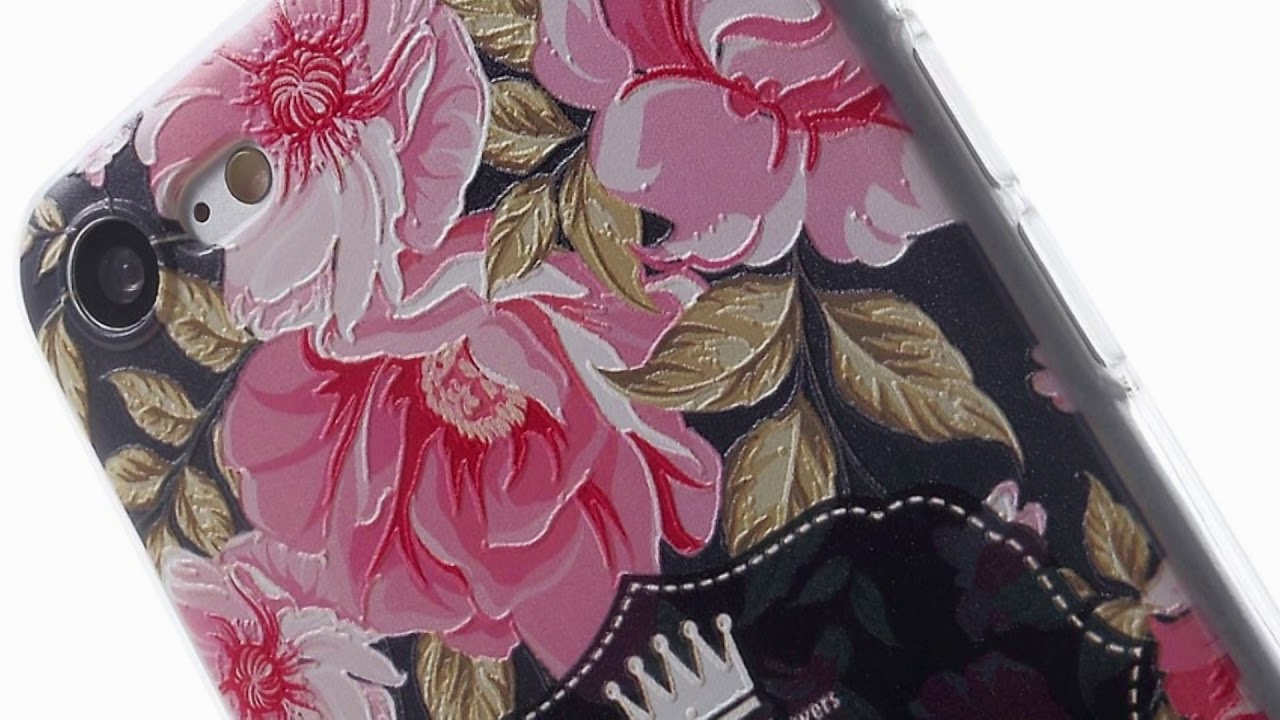Coque iPhone 8 et iPhone 7 silicone souple pretty flowers