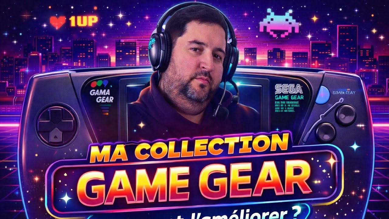 COLLECTION - AIDEZ-MOI A AMELIORER MA GAME GEAR ! Console sous côté de SEGA !