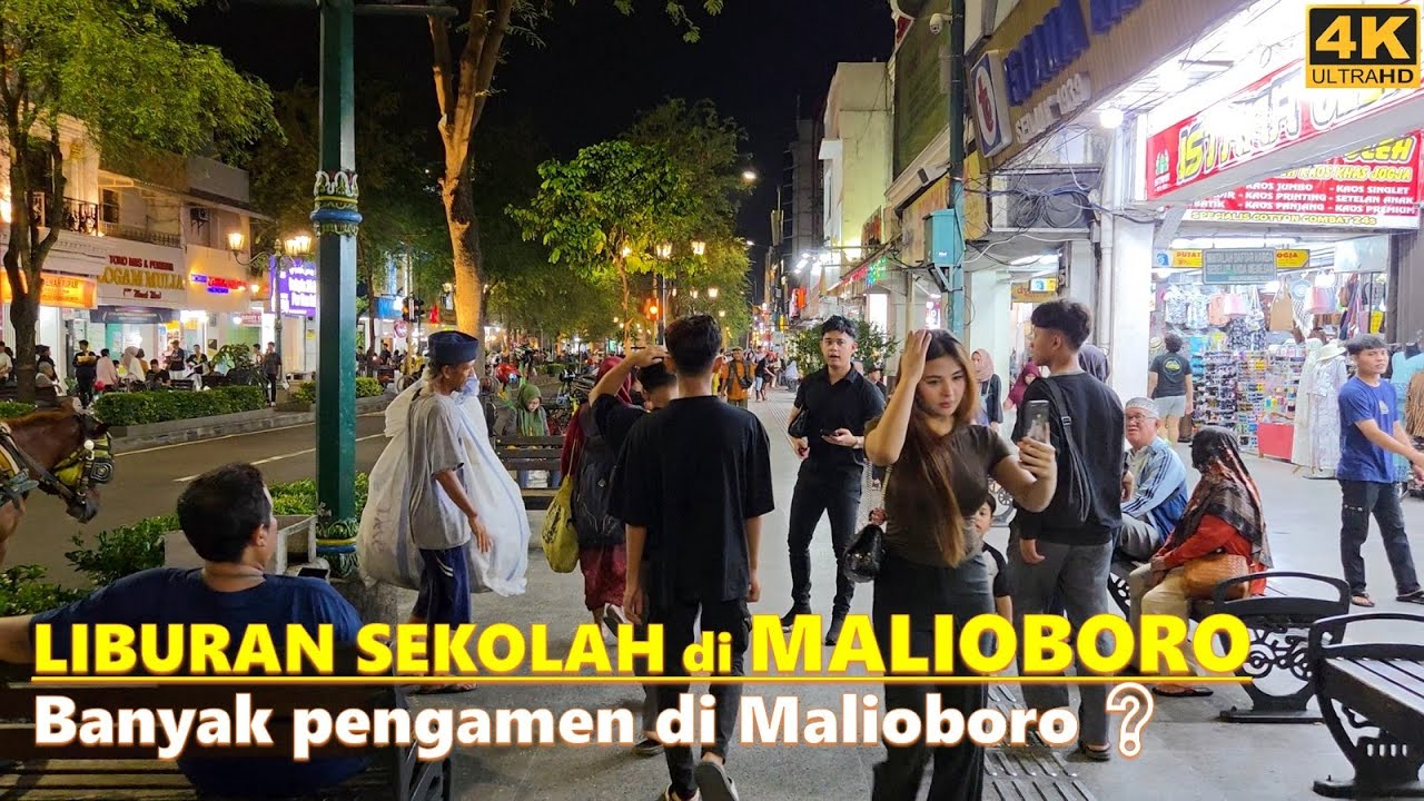 Night walking around Malioboro di saat liburan sekolah Juni 2025❗ #malioboroyogyakarta Yogyakarta❕