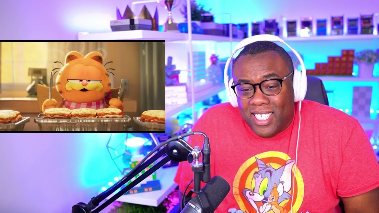 GARFIELD IS CHRIS PRATT | The Garfield Movie Trailer Reaction