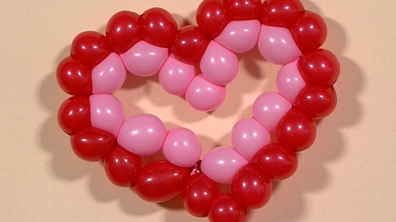 Como Hacer un Corazon con Globos - HogarTv por Juan Gonzalo Angel