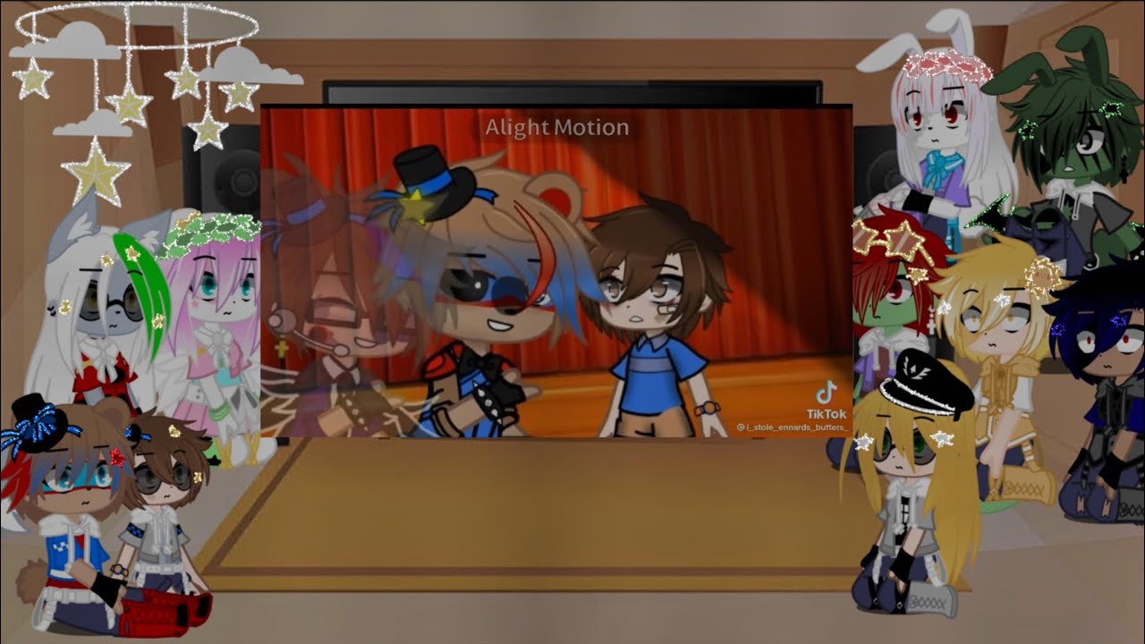 Fnaf security breach react to glammike au