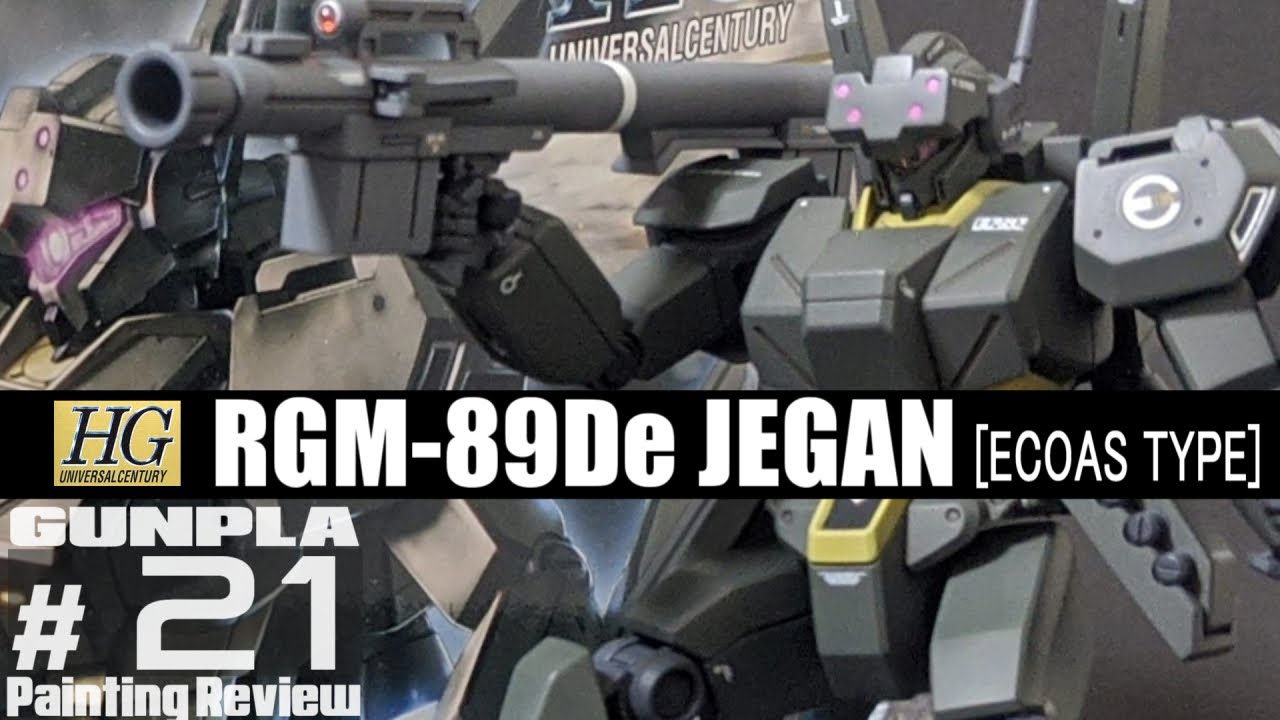 HGUC123 ジェガン [エコーズ仕様] RGM-89De JEGAN [ECOAS TYPE]【ガンプラ塗装レビュー第21回】[機動戦士ガンダムUC]