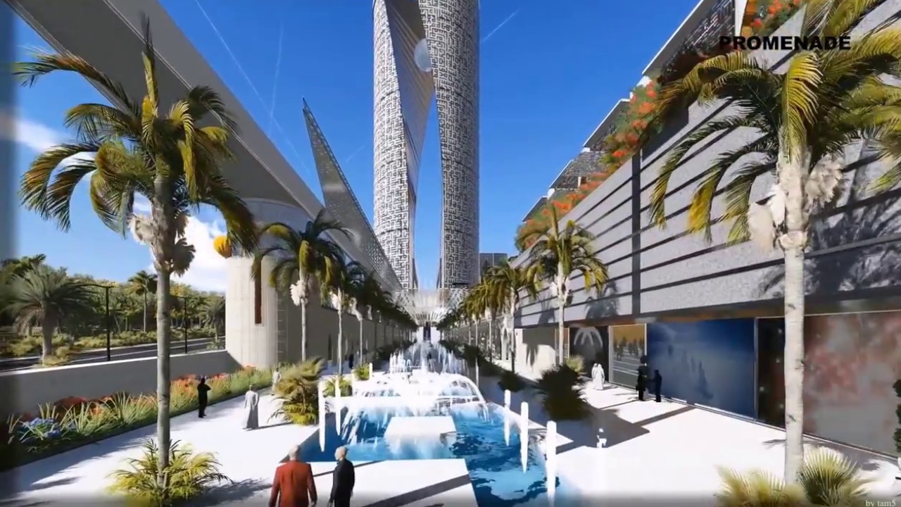 Multi-functional complex 3d animation_architecture