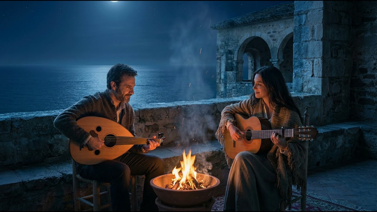 Mediterranean Nights by the Coast 🌙 | Oud & Spanish Guitar Fusion Instrumental