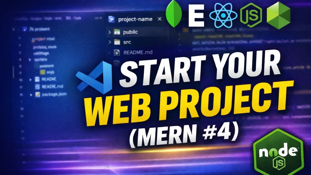 MERN Bootcamp #4 | How To Create Web Project Using Node.js | Project Setup Step By Step