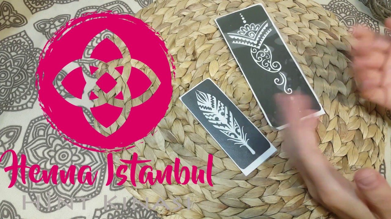 Şablon ile Kına Uygulaması / Henna Aplication with Stencil