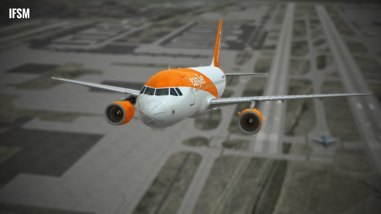 Infinite Flight Airbus A319 easyJet airlines livery - NO ATC