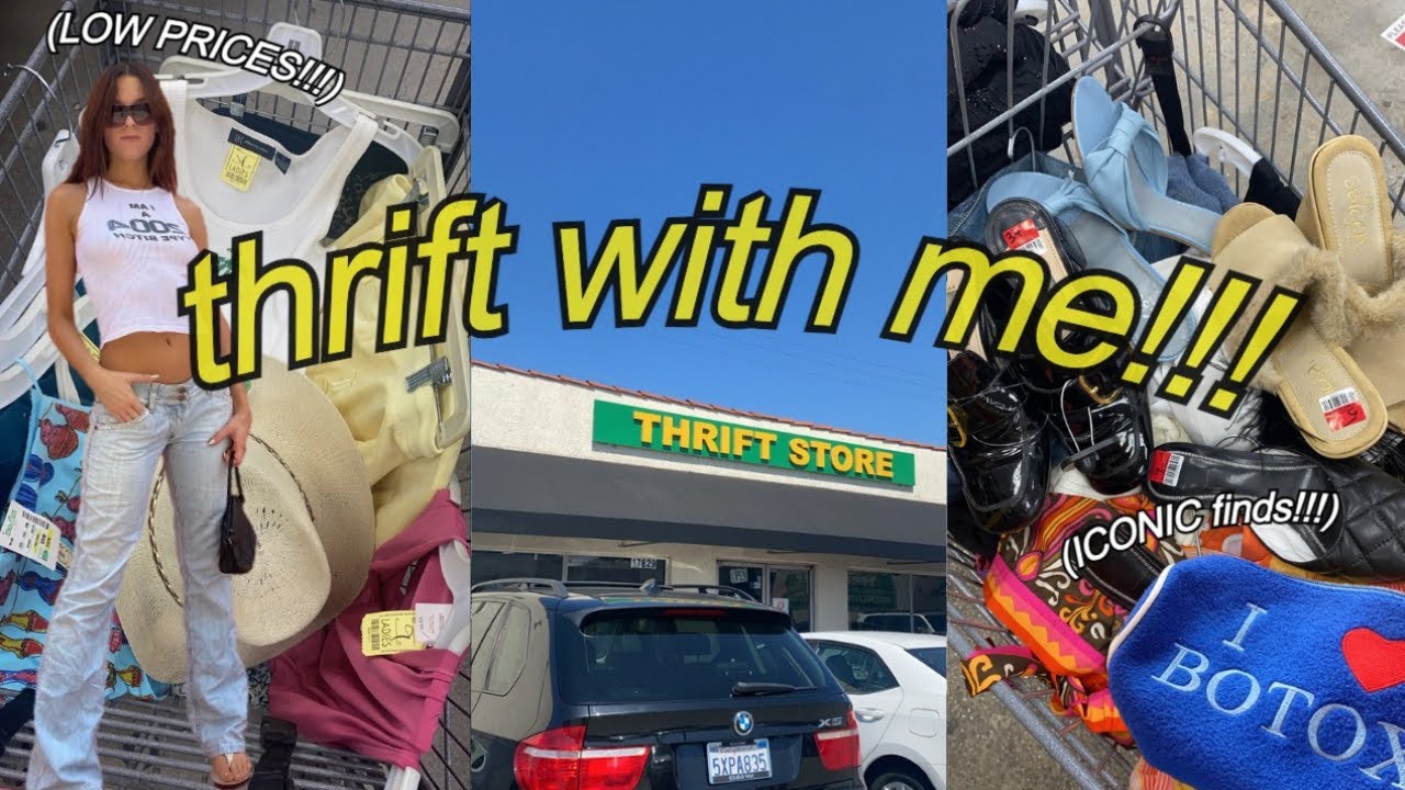 a VERY REALISTIC thrift with me (SUPER LOW prices!) + try on HAUL!!!