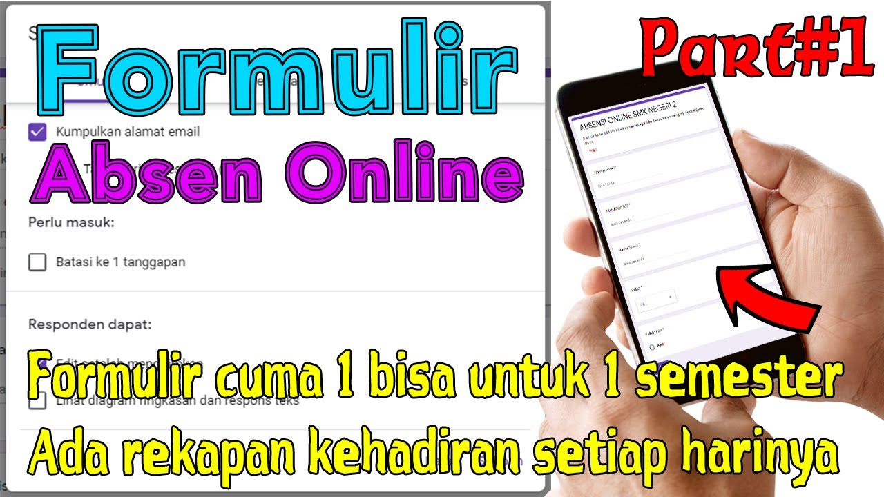 MEMBUAT ABSENSI ONLINE BISA ISI BERULANG PART#1 MEMBUAT FORMULIR