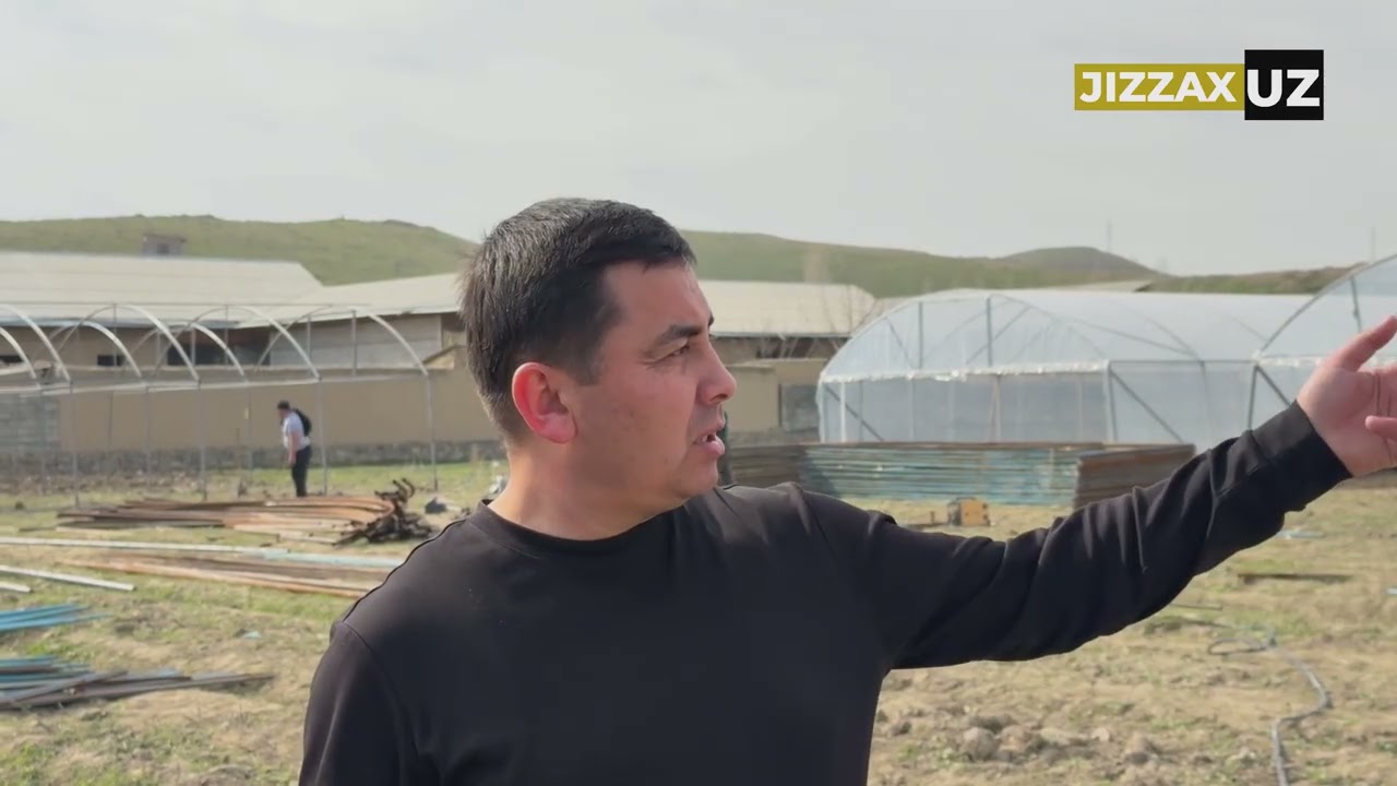 Videoreportaj: Sharof Rashidov tumani Tuyoqli mahallasida zamonaviy issiqxona barpo etilmoqda