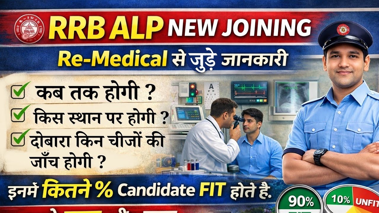 ALP Re-Medical Hospital & Mail Update: Sab kuch jo aapko jaanna chahiye!  #rrbalp #railwayjobs 