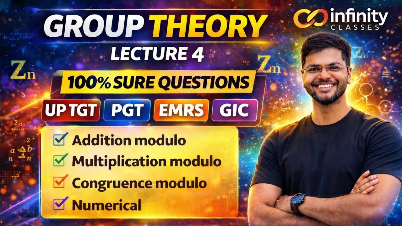 Group Theory |Lecture 4|Addition & Multiplication Modulo | UP TGT, PGT, GIC Math|Jitendra Yadav 
