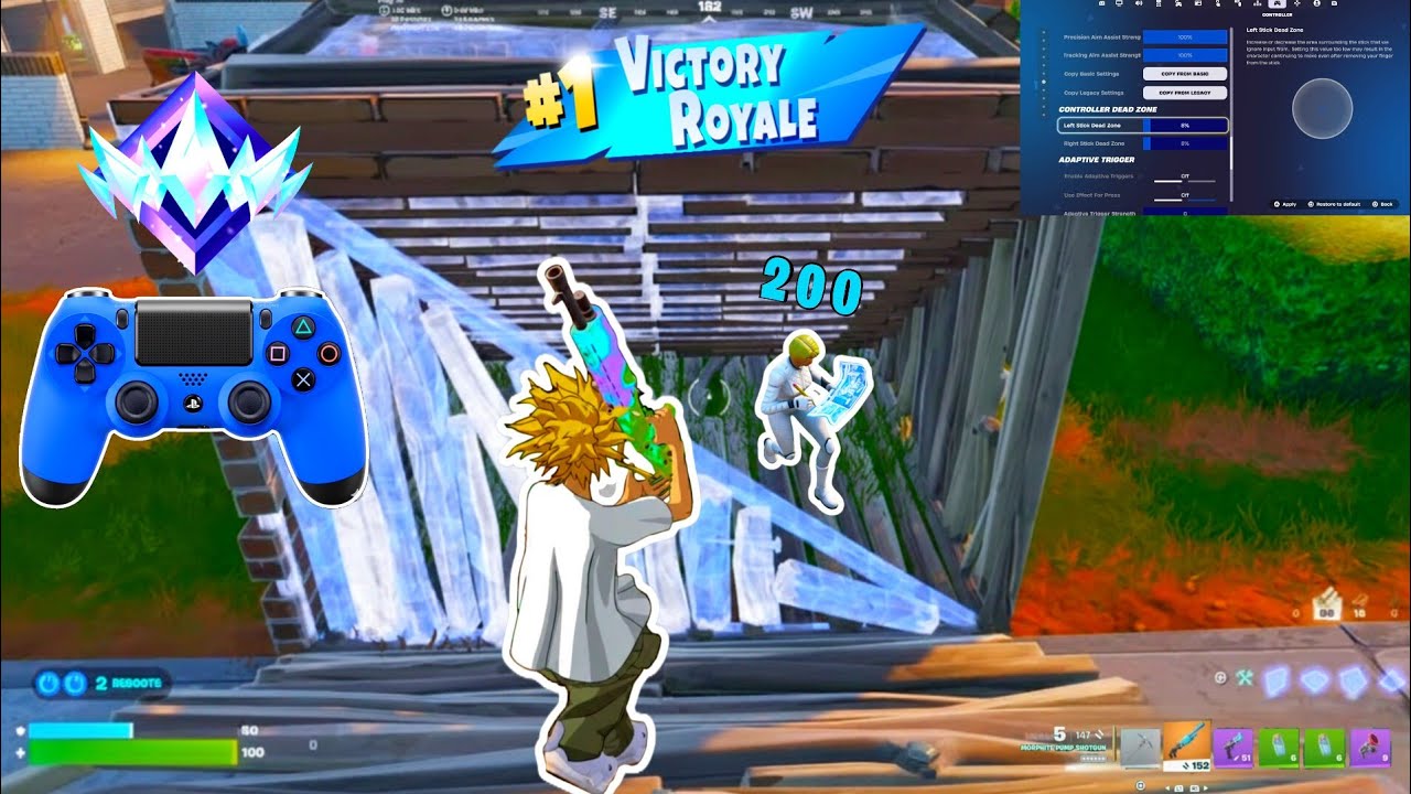 Meet the Ps4 controller player everyone's talking about + Best controller settings fortnite Pc/Xbox