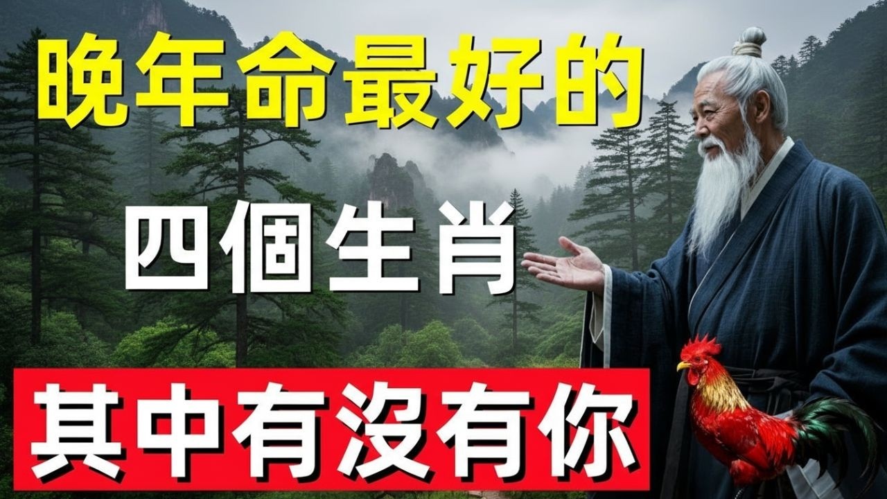 晚年命最好的四個生肖，其中有沒有你！#修行思維 #修行 #福報 #禪 #道德經 #覺醒 #開悟 #禅修☯