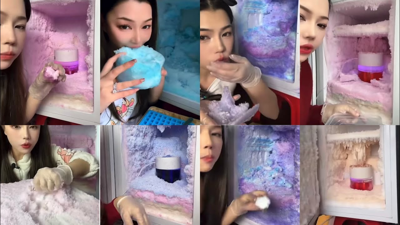 ASMR FREEZER FROST SCRAPING AND EATING | {SOLO ☀️GIRL}