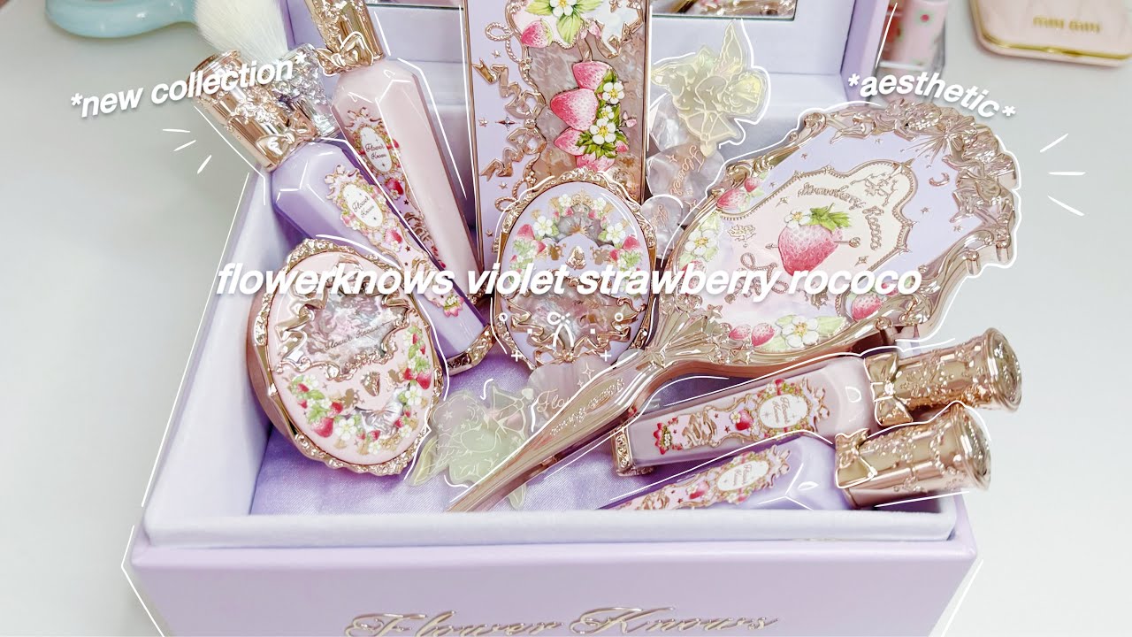 NEW flowerknows violet rococo $190 FULL SET 🍓💕unboxing ASMR