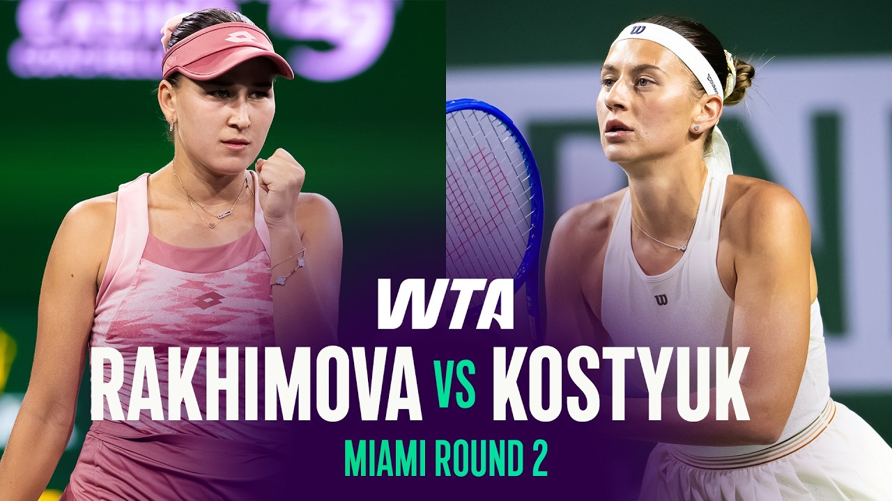 Kamilla Rakhimova vs. Marta Kostyuk | 2026 Miami Open Round 2 | WTA Match Highlights