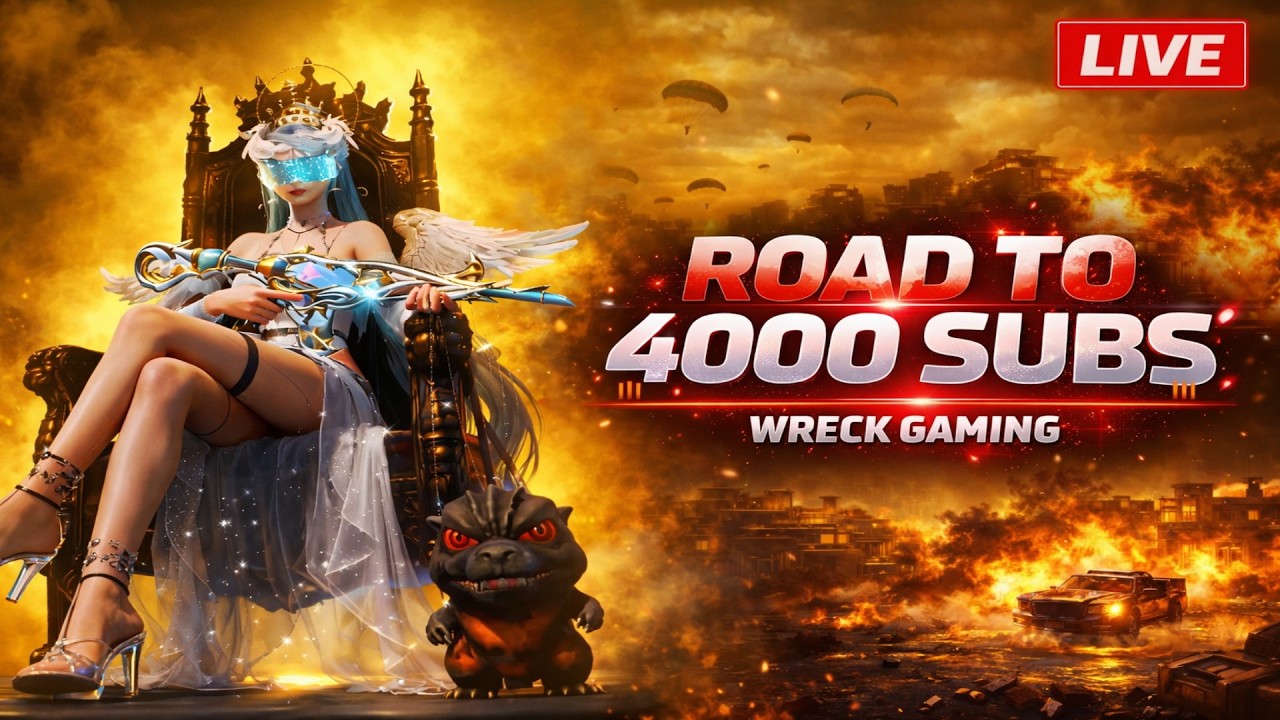 ROAD TO 4000 SUBS | @UnqGaming4K @wreckgamingyt @KannaOP07 @ImRuthlessceopubg​