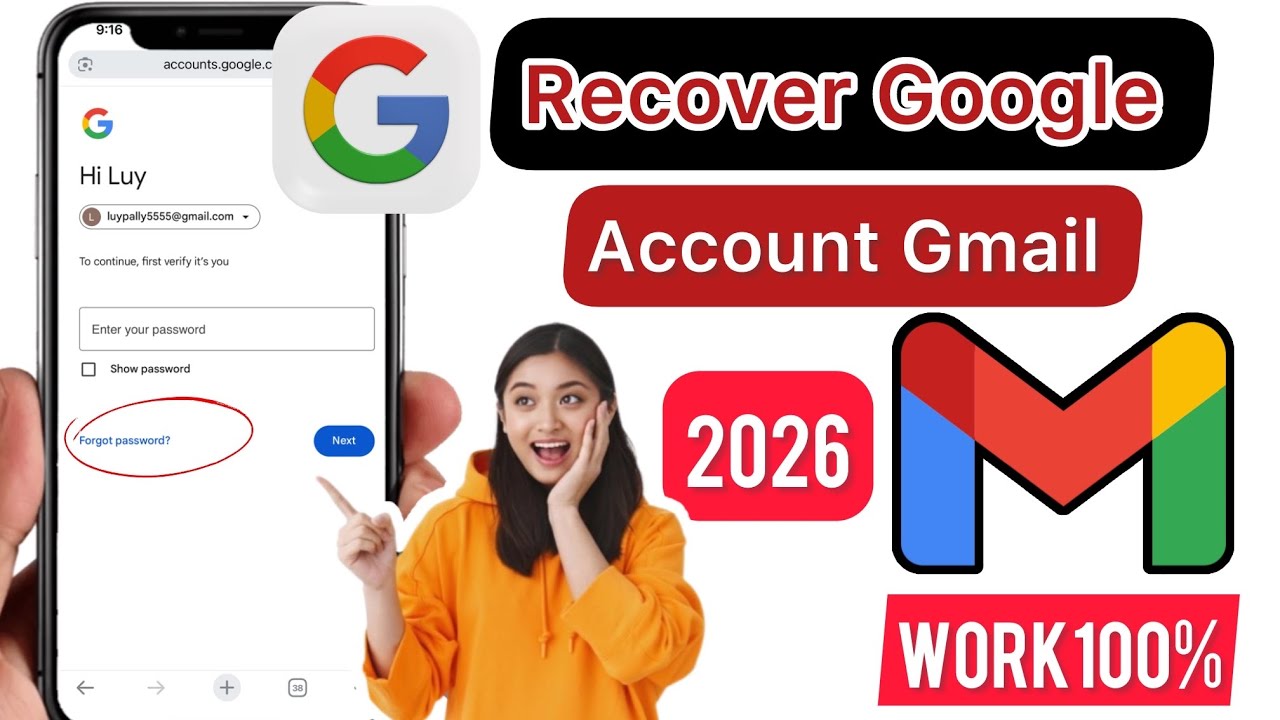 របៀបបង្ហាញ password Gmail 2026 | how to show password Gmail 2026
