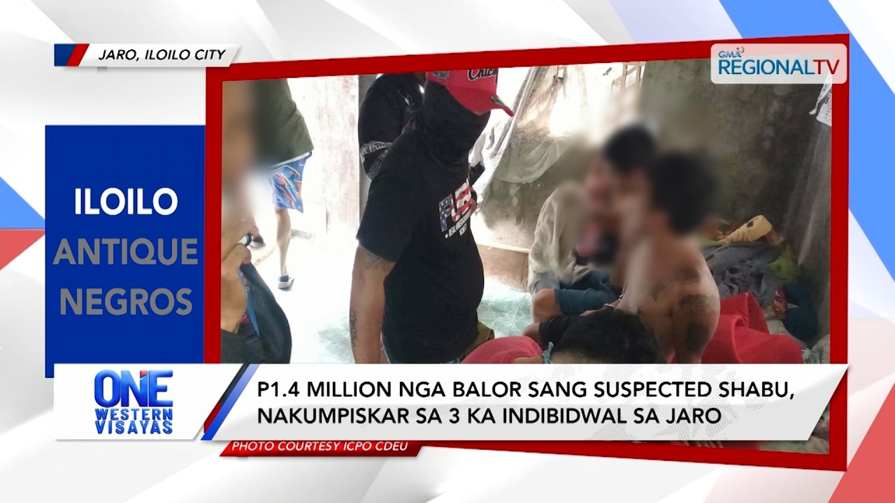 P1.4 million nga balor sang suspected shabu nakumpiskar sa 3 ka persona sa Jaro| One Western Visayas