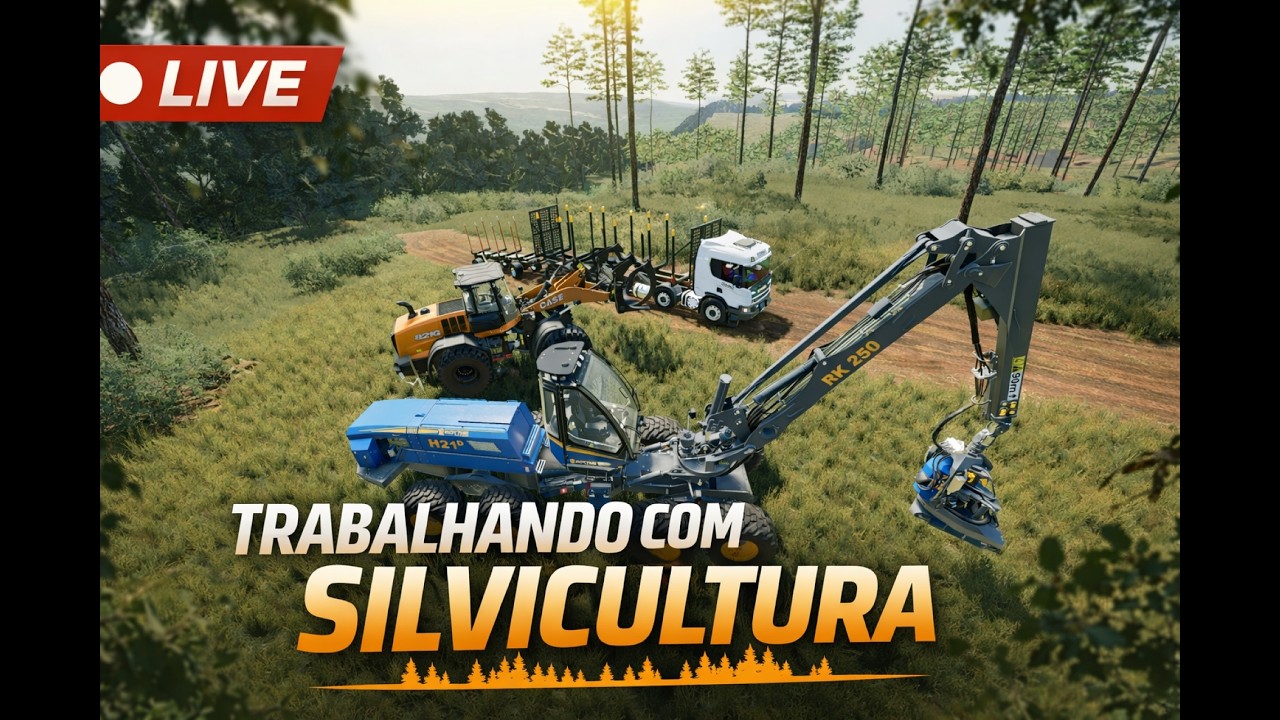Trabalhando com silvicultura Farming simulator 22