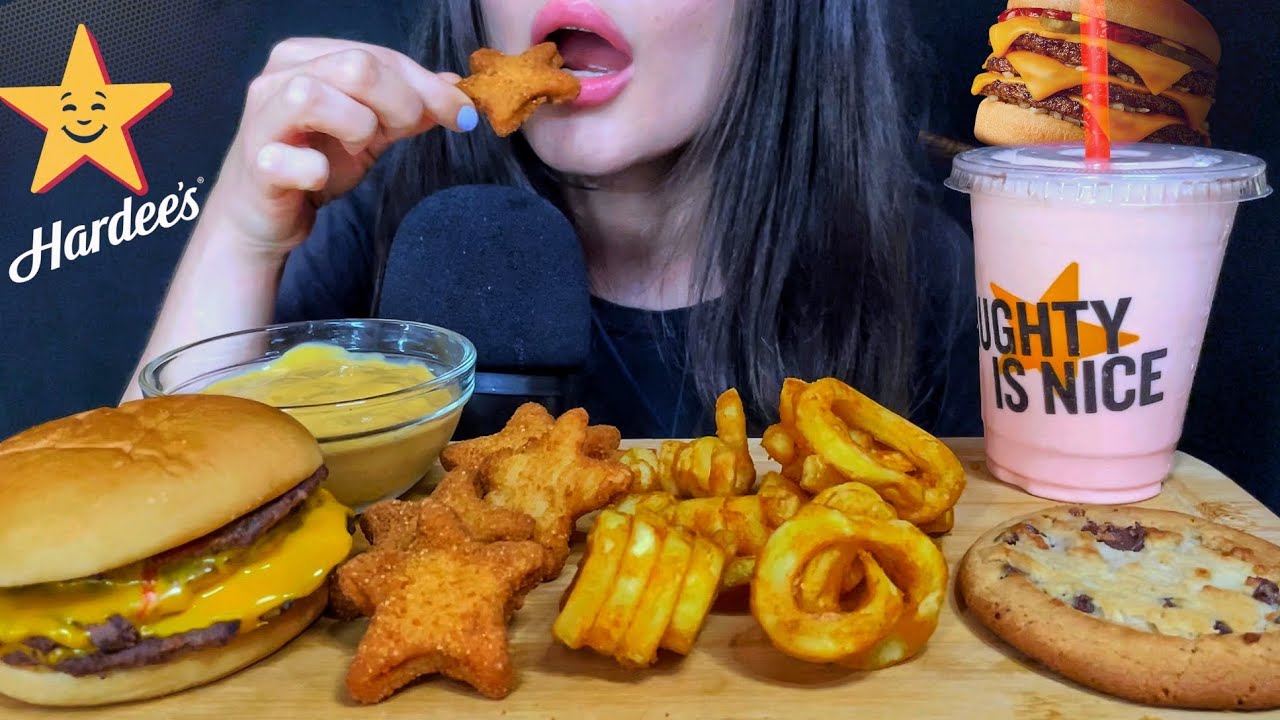 ASMR TRIPLE CHEESEBURGER + FRIES MUKBANG (No Talking) EATING SOUNDS