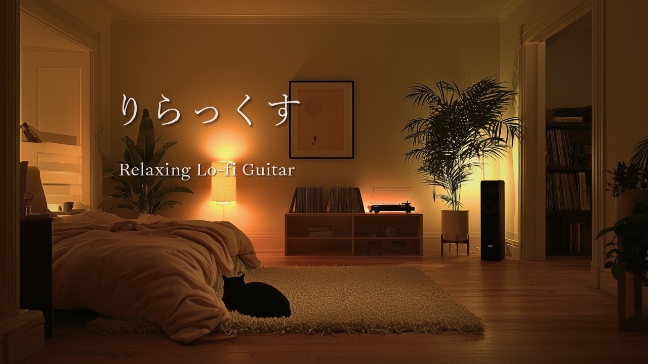 Let Your Mind and Body Unwind 🌙 Relaxing Lo-fi Guitar to Wind Down 🎸 [90 m]