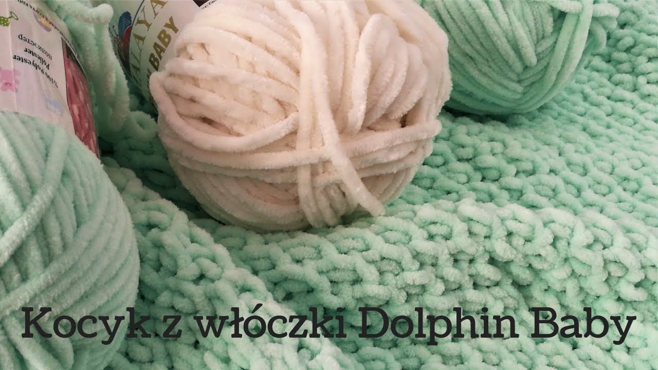 Kocyk z włóczki Dolphin Baby