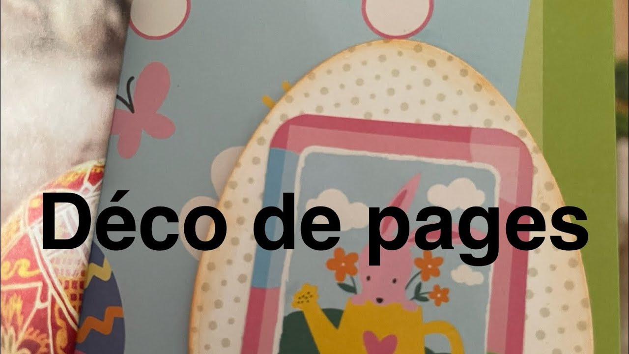 Carnet magazine : déco des pages #pâques #junkjournal 