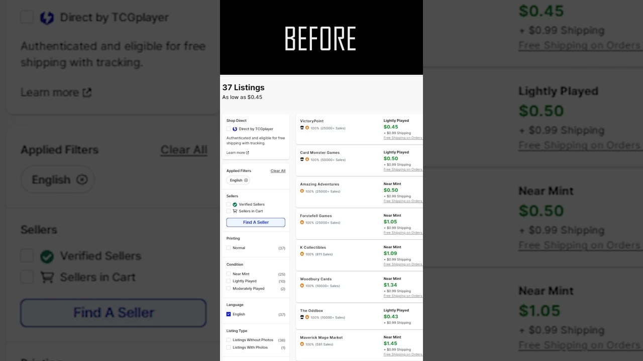The Problem with TCGplayer's Direct Feature #shorts