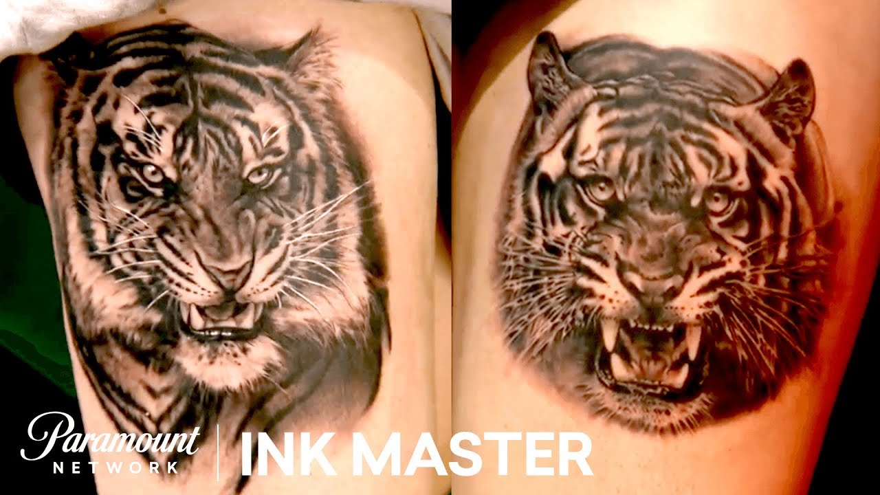 Black & Grey Realistic Tigers: Tattoo Face Off | Ink Master: Return of the Masters
